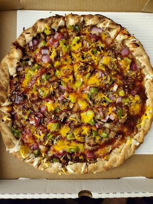 Barbecue pizza (forgot the specific name) at Chattanooga Pizza Co in Chattanooga