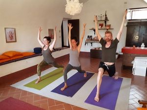 Yoga class at Casa Divina in Pisa
