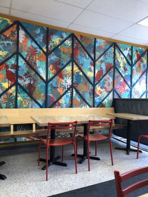   at Sally's Roti Shop in Kingston