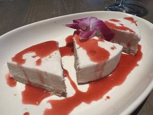 Vegan cheesecake   at Picazzo's  in Glendale