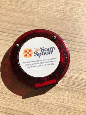 Buzzer at The Soup Spoon - Khoo Teck Puat Hospital in North Singapore