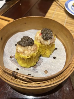Black truffle vegan siu mai  at LockCha 樂茶軒 - Admiralty in Hong Kong Island