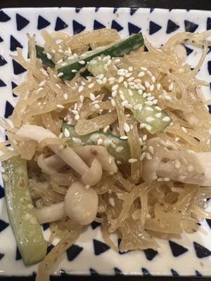 Sea coral, sesame dressing  at LockCha 樂茶軒 - Admiralty in Hong Kong Island