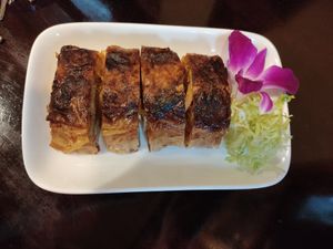 Fried bean curd rolls at LockCha 樂茶軒 - Admiralty in Hong Kong Island