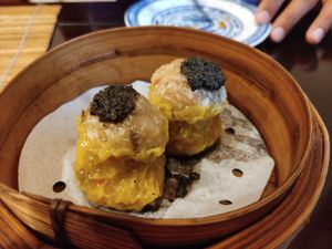 Shao Mai with black truffle at LockCha 樂茶軒 - Admiralty in Hong Kong Island
