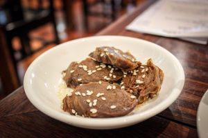 roasted pickled bean curd skin at LockCha 樂茶軒 - Admiralty in Hong Kong Island