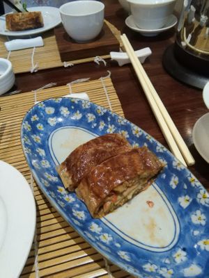 Tofu skin wraps at LockCha 樂茶軒 - Admiralty in Hong Kong Island