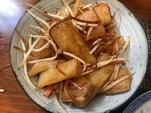 They’re noodles like rolled up unsure the name at LockCha 樂茶軒 - Admiralty in Hong Kong Island