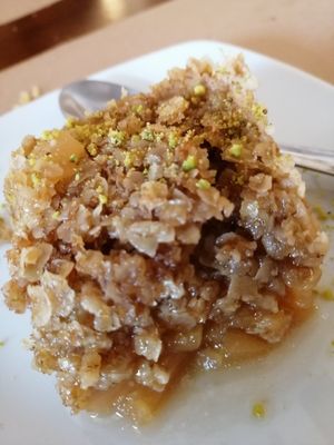 Postre de manzana. at Govinda in Barcelona