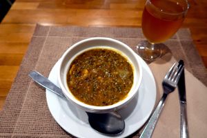Dhal (lunch menu starter) at Govinda in Barcelona