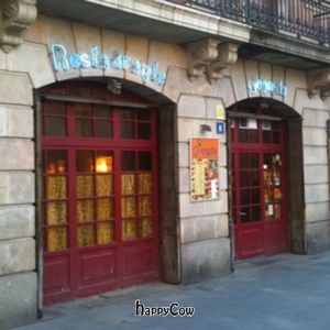 view from outside at Govinda in Barcelona