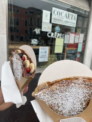 Vegan crepes  at Cocaeta in Venice