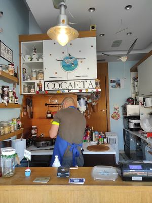 The crepe maker at Cocaeta in Venice