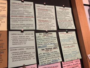 Savory Vegan Crepe Menu at Cocaeta in Venice