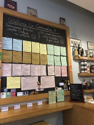 Whole menu at Cocaeta in Venice