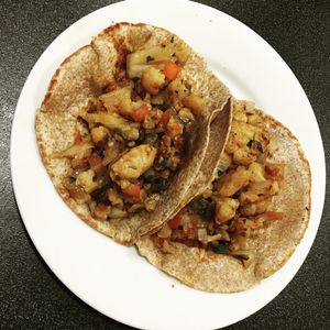 Cauliflower a la Mexicana tacos at Infusa Cafe in San Antonio