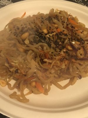 Shirataki with Asian inspired sauce at Chefnatura in Turin