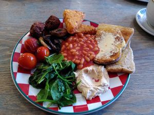 Vegan breakfast at Rick's Diner in Oxford