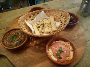 Vegan Middle Eastern Breakfast  at Rick's Diner in Oxford