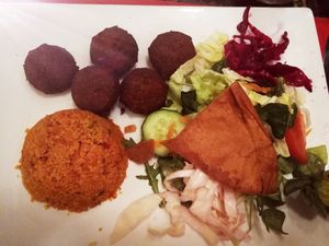 Falafel Teller at Cedar's in Loerrach