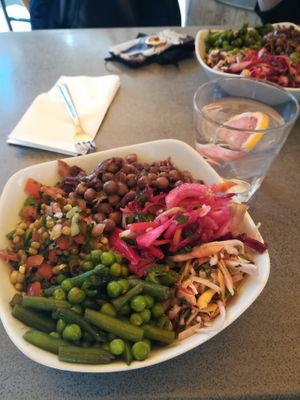 Big bowl of salad variations at No. 43 in Valletta