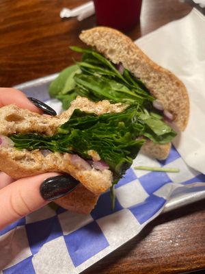 Vegan pineapple time sandwich  at Old Moon Deli & Pie in Galveston