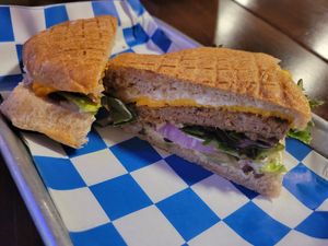 Old Moon Burger at Old Moon Deli & Pie in Galveston