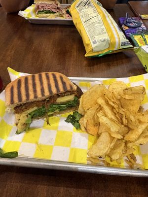 pineapple time with black bean patty added  at Old Moon Deli & Pie in Galveston