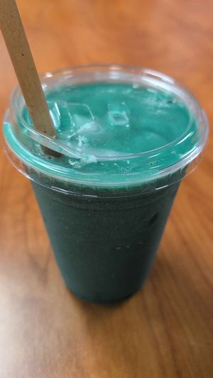 Blue majik smoothie at Raw Juice Cafe in Flagler Beach