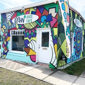 Raw Juice Cafe storefront at Raw Juice Cafe in Flagler Beach