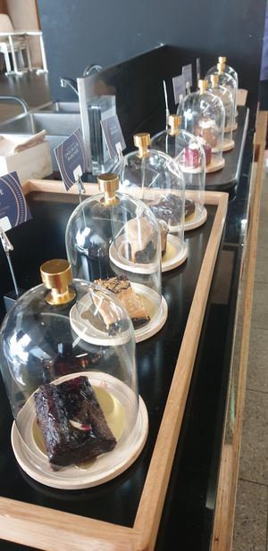 Sweets on display at Mahadeva's Kitchen in Pointcook