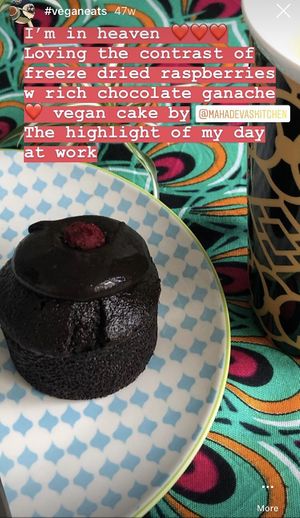 Chocolate cake at Mahadeva's Kitchen in Pointcook