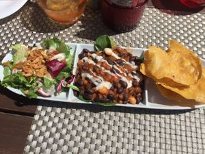 Black Bean & Cactus Taco at Bar Restaurant Chillers in Moraira