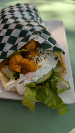 Crispy Cauliflower Wrap at Sprout in Nelson