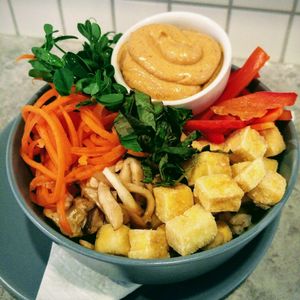 Satay Bowl at Sprout in Nelson