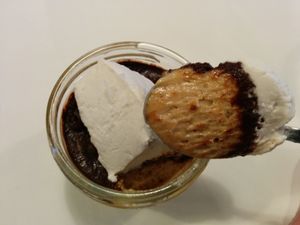 peanut butter mousse, chocolate ganache, coconut cream whip at Sprout in Nelson