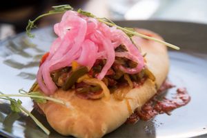 Calzone at Fruto Mistico in Tulum