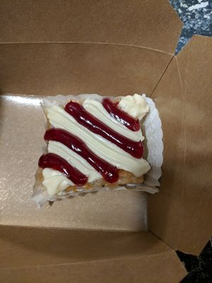 Raspberry lemon bar at City Cakes Bakery & Cafe in Midvale