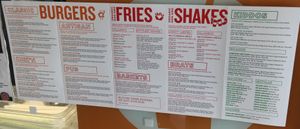 Wall menu at Next Level Burger - Brooklyn in Brooklyn