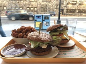 Burgers- my favorite is the all American cheese burger at Next Level Burger - Brooklyn in Brooklyn