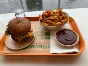 Beyond bacon cheese  at Next Level Burger - Brooklyn in Brooklyn