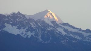 Ganesh Himal . at Mountain Paradise Hotel in Nagarkot