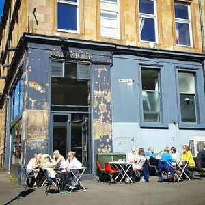 summer at cafezique in Glasgow