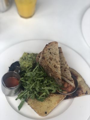 All the ingredients are kinda hiding.. So tasty!  at cafezique in Glasgow