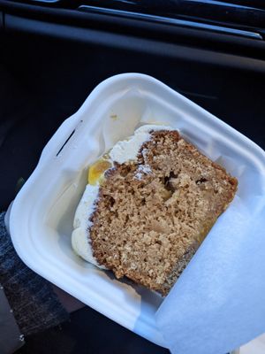 Pineapple and coconut loaf cake at Meadow Road Coffee in Glasgow