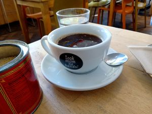 Coffee at Look Mum No Hands in London
