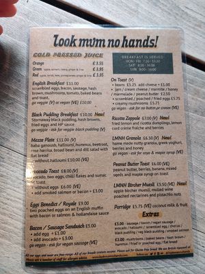 VE = vegan at Look Mum No Hands in London