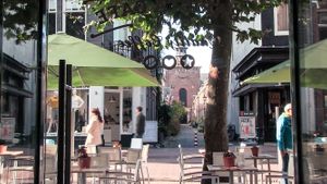 Terrace at Barista Cafe in Haarlem