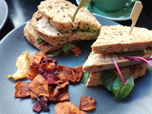 Very vegan sandwich at Anne&Max in Haarlem