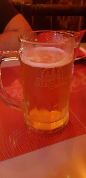 New Delhi $1 draught beer at New Delhi in Phnom Penh